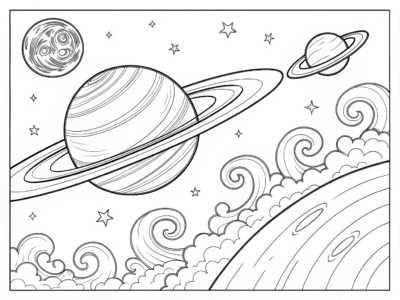 Whimsical Space Pages Set