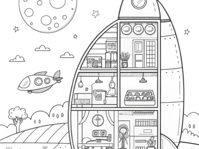 Rocket Ride Coloring Pack