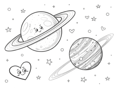 Colorful Astronaut Pages Bundle