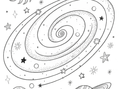 Astronaut Pets Coloring Pack