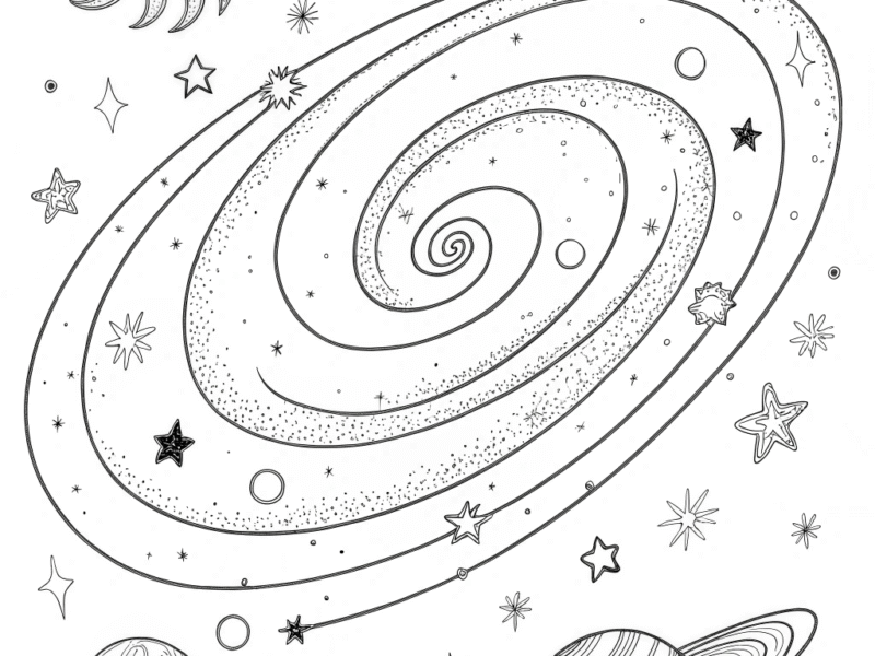 Astronaut Pets Coloring Pack