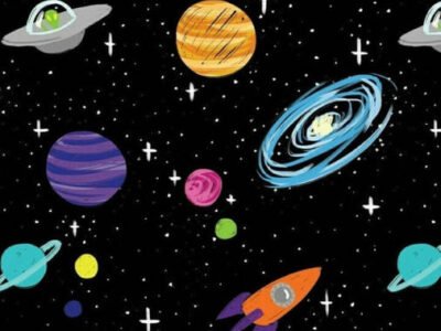 Planet Line Drawing Cards