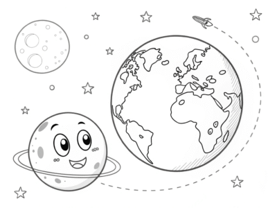 Space Carnival Coloring Pack